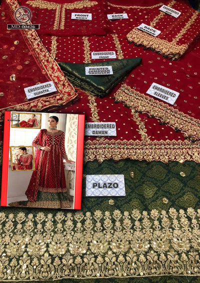 Chiffon shirt chiffon slives Net duppata &Net embroidered Plazo/Gharara/Sharara & plain silk  trouser