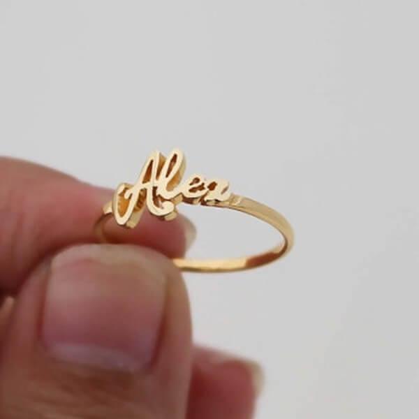 Customized Name Ring