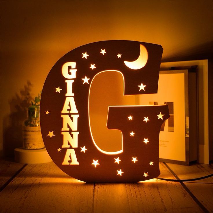 Customize Wooden Alphabet Led