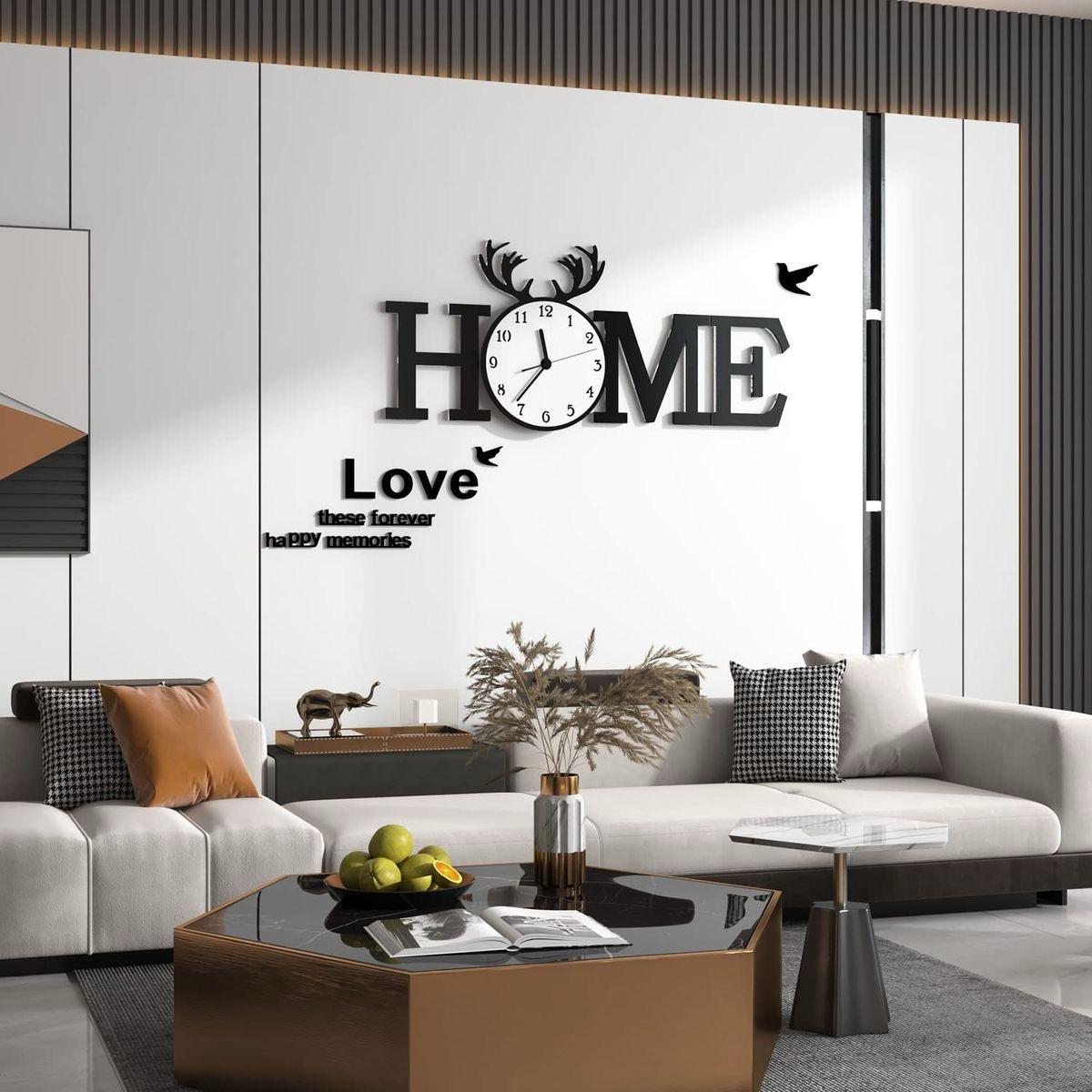 YISILE Large Decorative Wall Clock Battery Operated 40 Inch Home Design Modern Clock