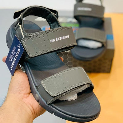 Sketchers Double Strap Sandal - Grey