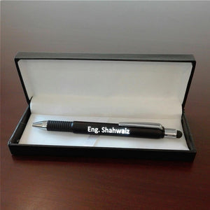 Backlit Name Pen With Stylus, Scale & Screwdriver