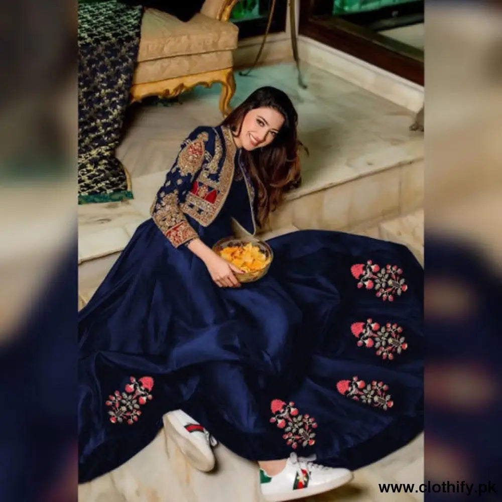2 Piece Embroidered Maxi With EMB Koti (Maxi, and EMB Koti)