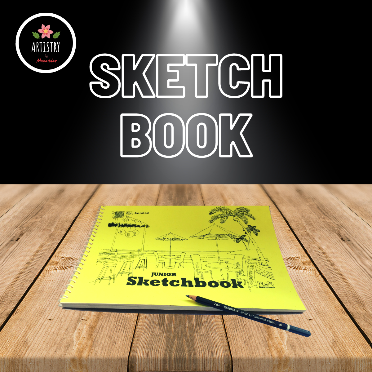 Sketch Book, Sketch Pad, Size A4 (11.8" x 8.75" Inches), 20 Sheets (40 Pages)