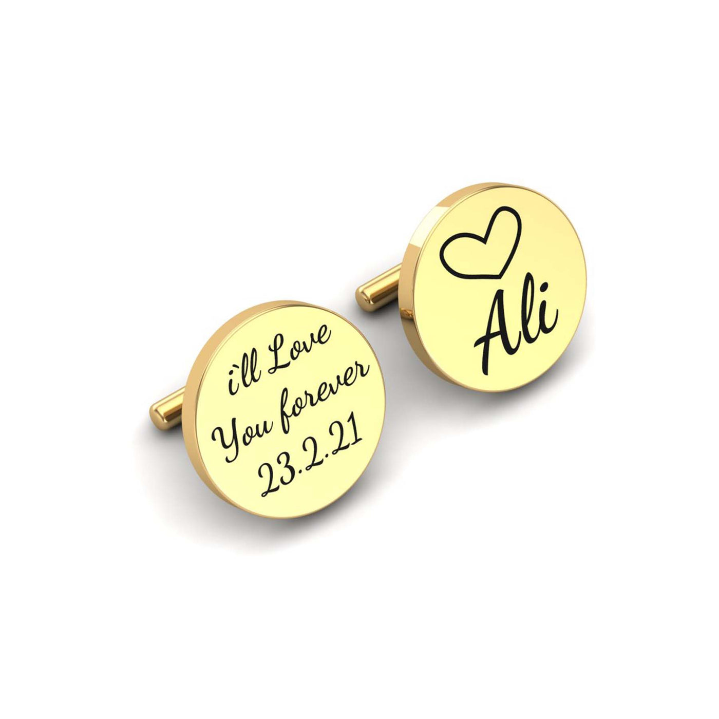 Urdu Name Cufflinks EngravedCircle Style– Namely