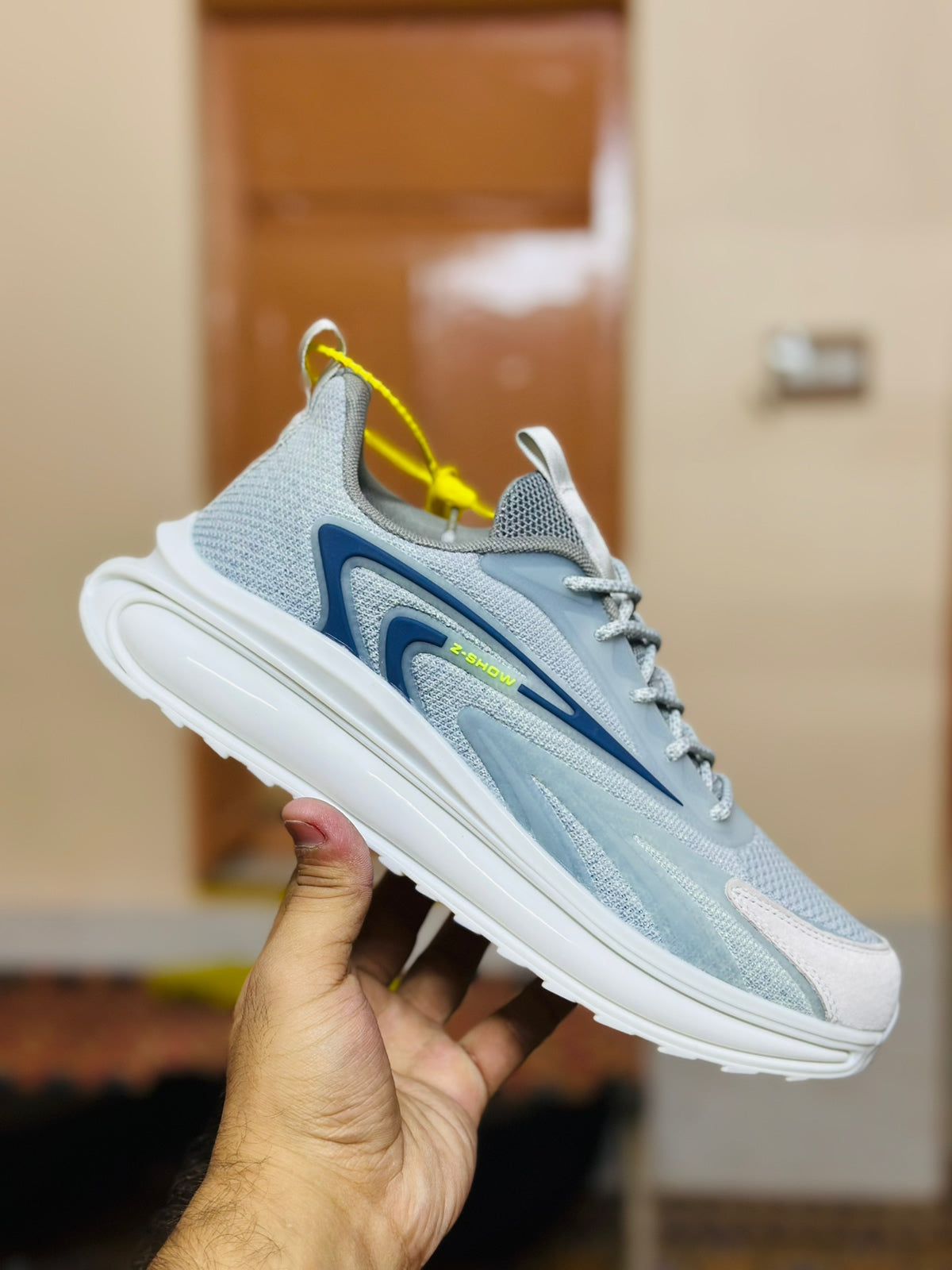 Fashion Race Breathable Grey Blue