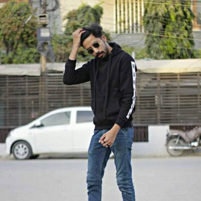 Namely Printed Name Hoodie BLACK