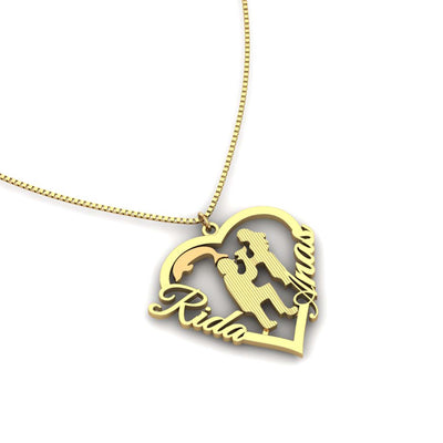 Couple Fancy Design Necklace Rida Anas– Namely