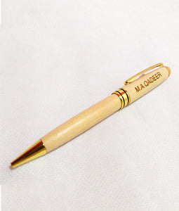 Wooden Pen With Engraved Name