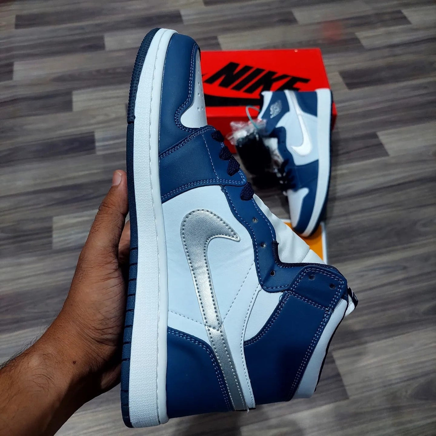 Premium AJ1s High-tops "Midnight Navy"