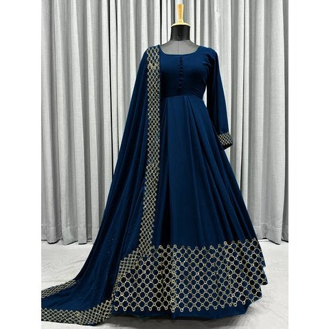 Traditional 3-Piece Shirt, Dupatta, And Trouser With Intricate Embroidery