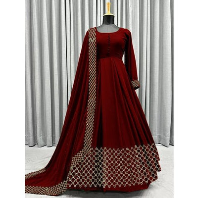 Traditional 3-Piece Shirt, Dupatta, And Trouser With Intricate Embroidery