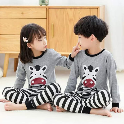 Soft Cotton Jersey Kids Night Suit - Cozy Sleepwear for Boys and Girls