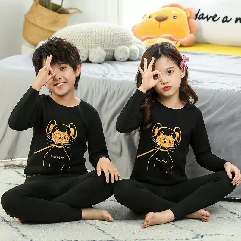 Soft Cotton Jersey Kids Night Suit - Cozy Sleepwear for Boys and Girls