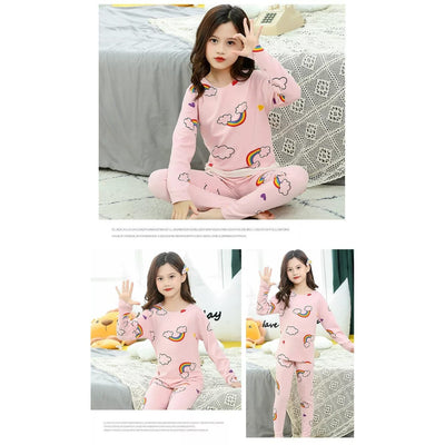 Soft Cotton Jersey Kids Night Suit - Cozy Sleepwear for Boys and Girls