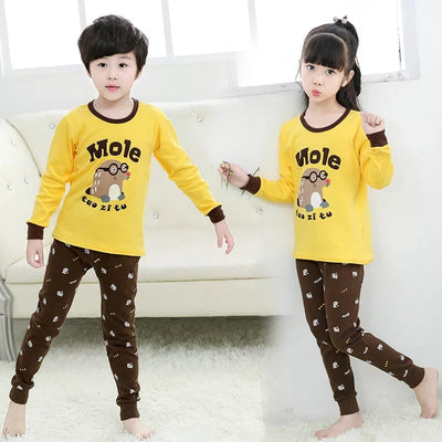 Soft Cotton Jersey Kids Night Suit - Cozy Sleepwear for Boys and Girls