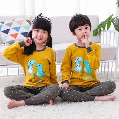 Soft Cotton Jersey Kids Night Suit - Cozy Sleepwear for Boys and Girls