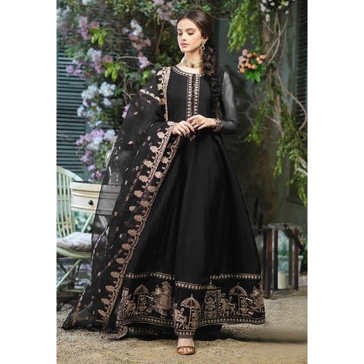 3 Piece Stitched Embroidered Maxi (Maxi, Dupatta, and Trouser)