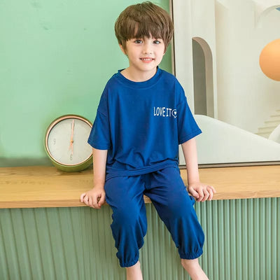 Soft Cotton Jersey Kids Night Suit - Cozy Sleepwear for Boys and Girls