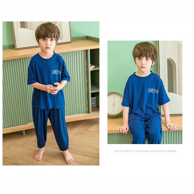 Soft Cotton Jersey Kids Night Suit - Cozy Sleepwear for Boys and Girls