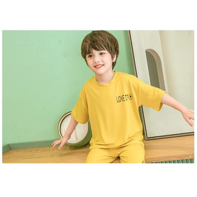 Soft Cotton Jersey Kids Night Suit - Cozy Sleepwear for Boys and Girls