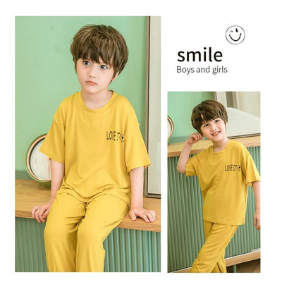 Soft Cotton Jersey Kids Night Suit - Cozy Sleepwear for Boys and Girls