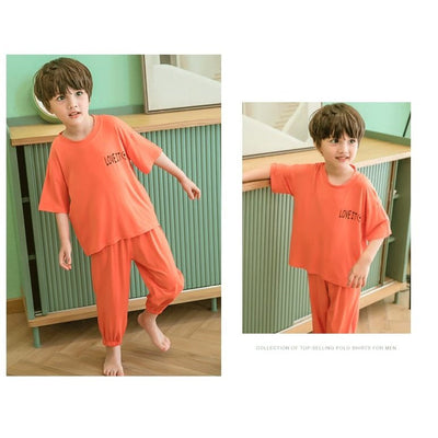 Soft Cotton Jersey Kids Night Suit - Cozy Sleepwear for Boys and Girls