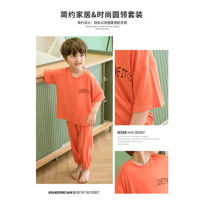 Soft Cotton Jersey Kids Night Suit - Cozy Sleepwear for Boys and Girls