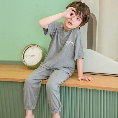 Soft Cotton Jersey Kids Night Suit - Cozy Sleepwear for Boys and Girls