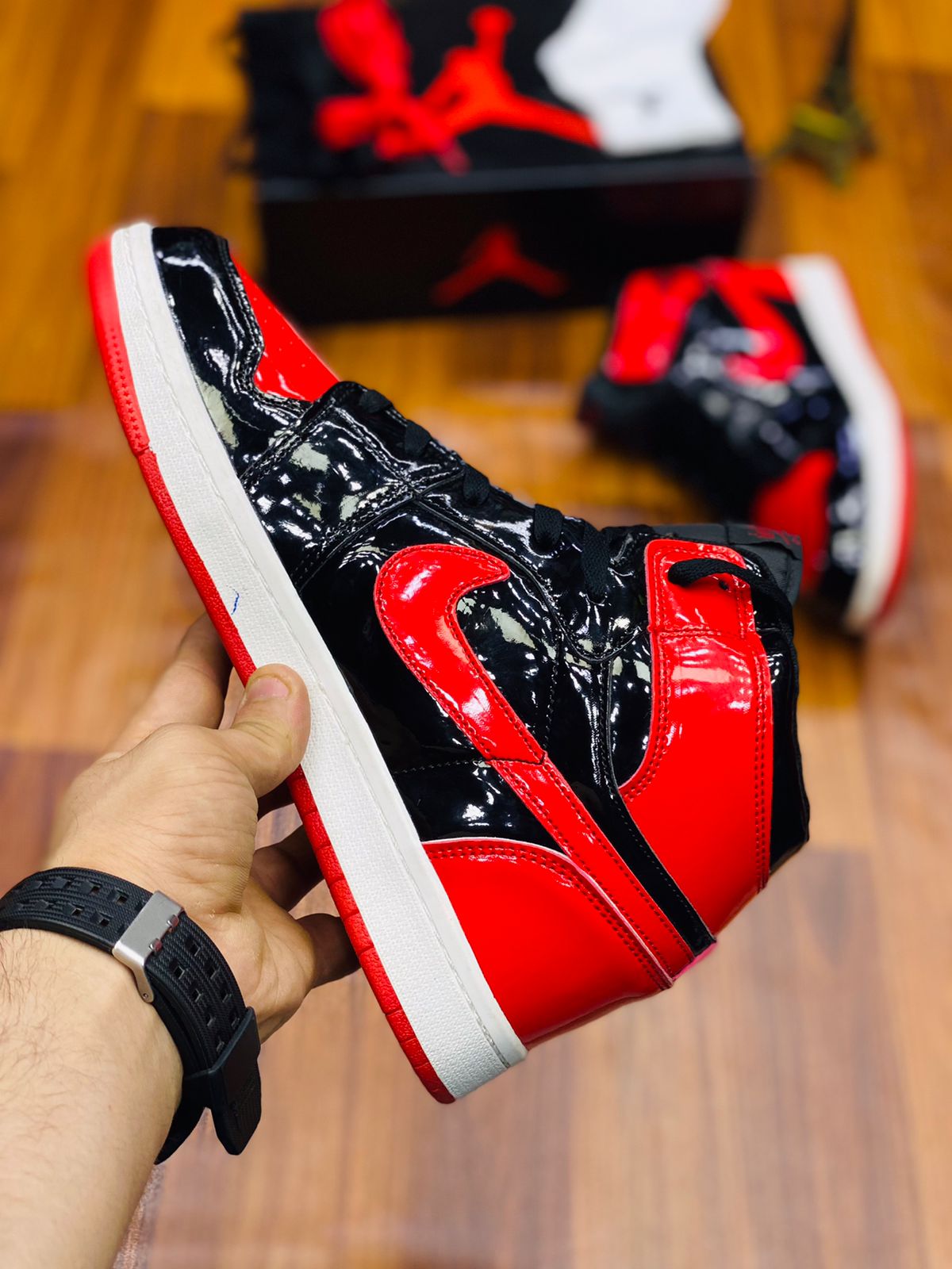 Premium AJ1s High-tops "Patent Bred"