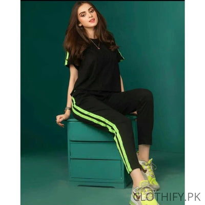 Cotton Jersey Gym Suit for Women and Girls - Breathable Workout Clothes