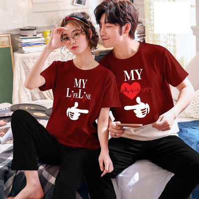 Couple Night Dress Set - Pack of 2