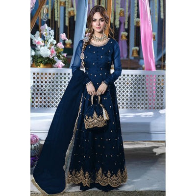 Traditional 3-Piece Maxi, Dupatta, And Trouser With Intricate Embroidery