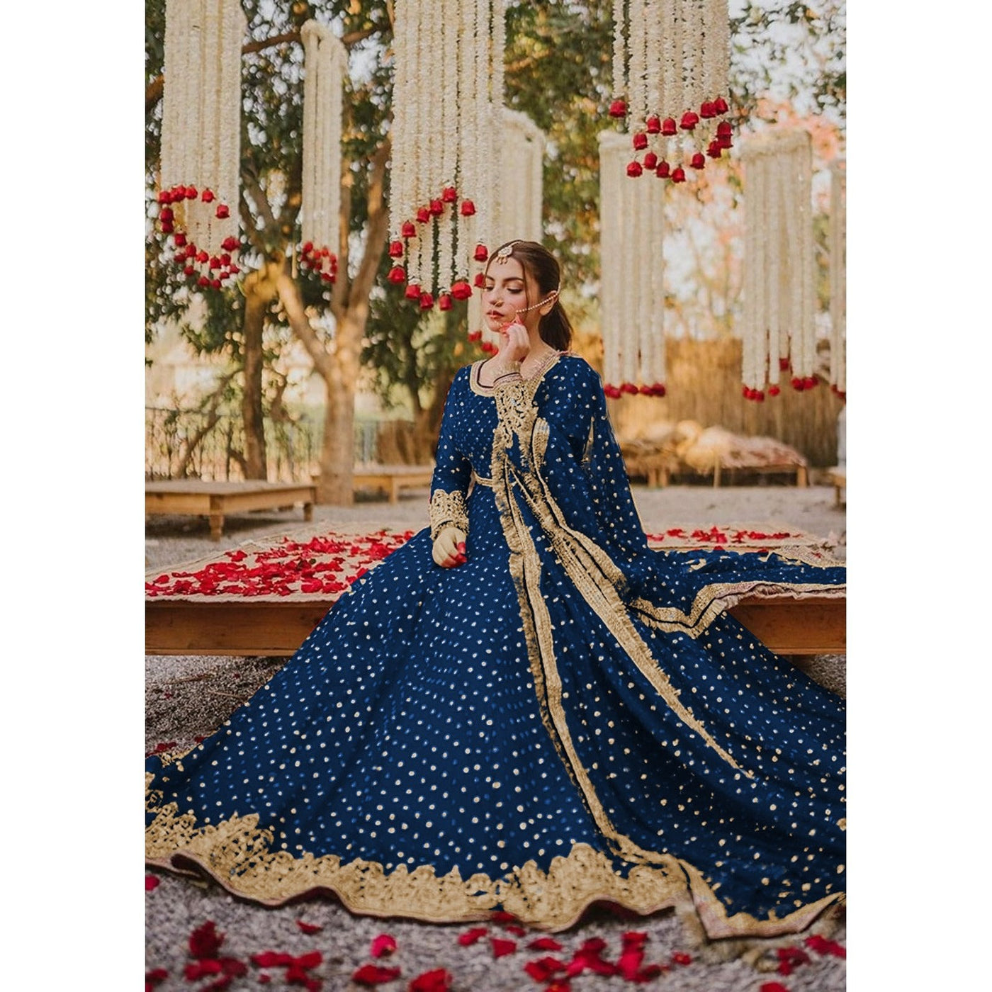 3 Piece Stitched Embroidered Maxi (Maxi, Dupatta, and Trouser)