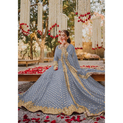 3 Piece Stitched Embroidered Maxi (Maxi, Dupatta, and Trouser)