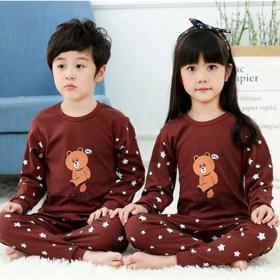 Soft Cotton Jersey Kids Night Suit - Cozy Sleepwear for Boys and Girls