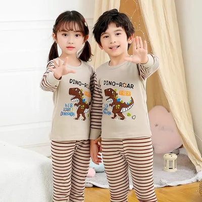 Soft Cotton Jersey Kids Night Suit - Cozy Sleepwear for Boys and Girls