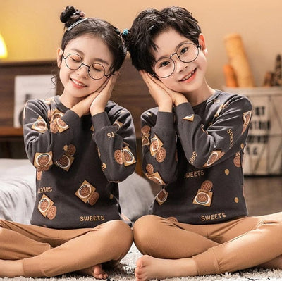 Soft Cotton Jersey Kids Night Suit - Cozy Sleepwear for Boys and Girls