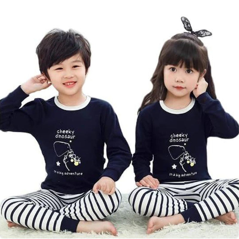 Soft Cotton Jersey Kids Night Suit - Cozy Sleepwear for Boys and Girls