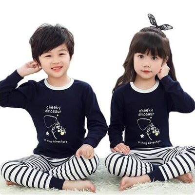 Soft Cotton Jersey Kids Night Suit - Cozy Sleepwear for Boys and Girls