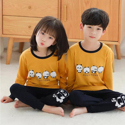 Soft Cotton Jersey Kids Night Suit - Cozy Sleepwear for Boys and Girls