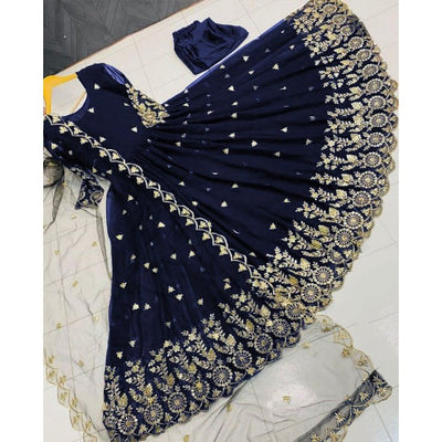 3 Piece Stitched Embroidered Maxi (Maxi, Dupatta, and Trouser)