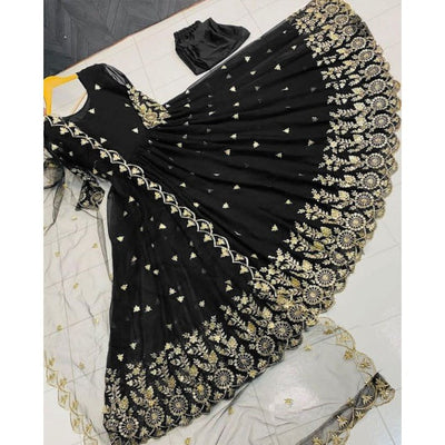 3 Piece Stitched Embroidered Maxi (Maxi, Dupatta, and Trouser)