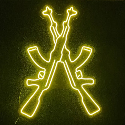 Double AK-47 Neon Sign - NEOGON