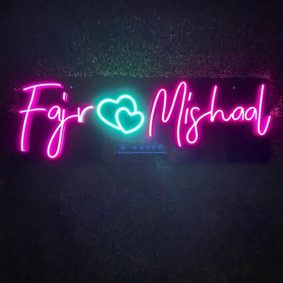 Customized Couple Name Neon Sign - NEOGON