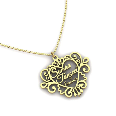Couple Fancy Design Necklace Samra Tanzeel– Namely