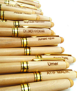 Wooden Pen With Engraved Name